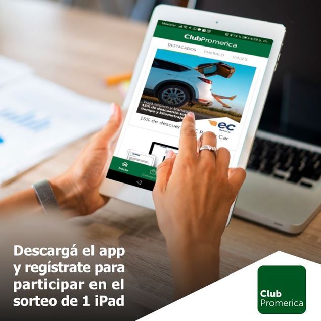 Foto de Ganá un iPad con Club Promerica