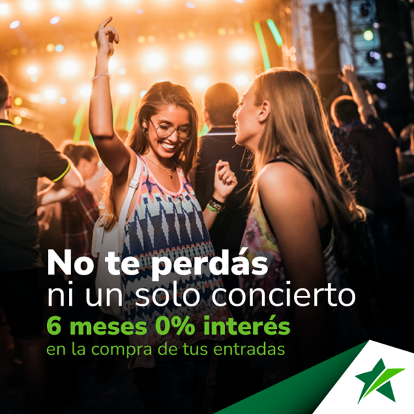 Foto de Disfrutá de tus conciertos preferidos  en cuotas sin intereses