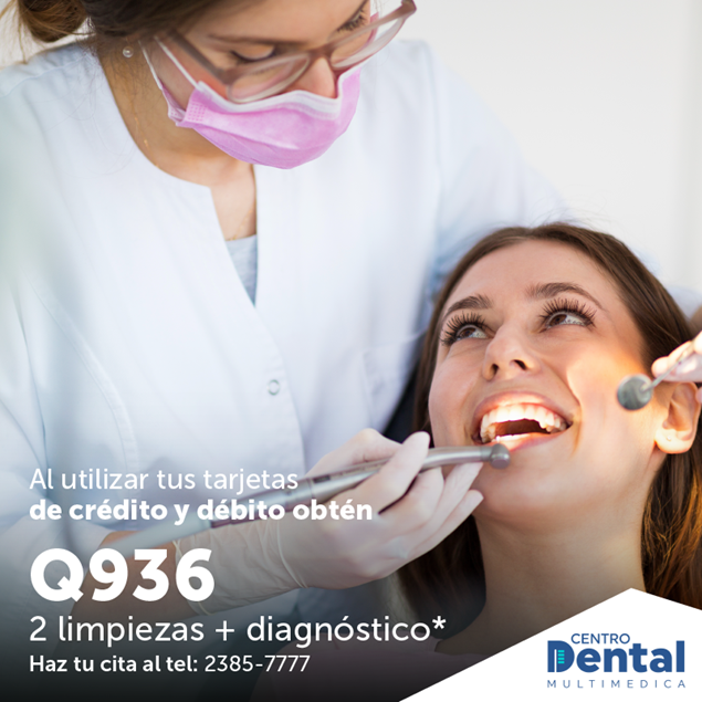 Foto de 2 limpiezas + diagnóstico x Q936 en Centro Dental