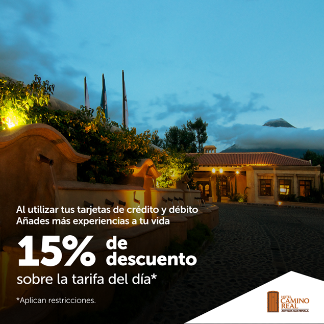 Foto de 15% de descuento sobre la tarifa del día en Camino Real Antigua.