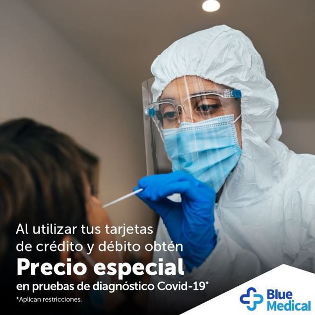 Foto de Precio especial en pruebas de diagnóstico Covid-19 EN  BLUE MEDICAL