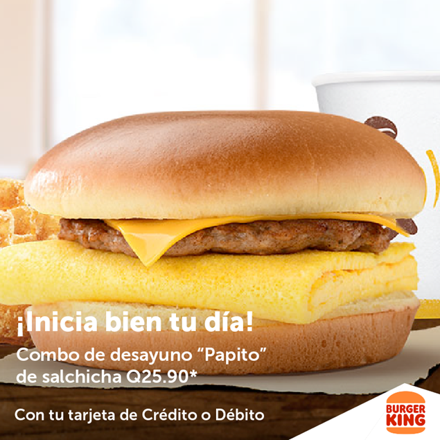 Foto de Combo de desayuno en Burger King