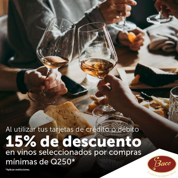 Foto de 15% de descuento en vinos seleccionados en Baco.