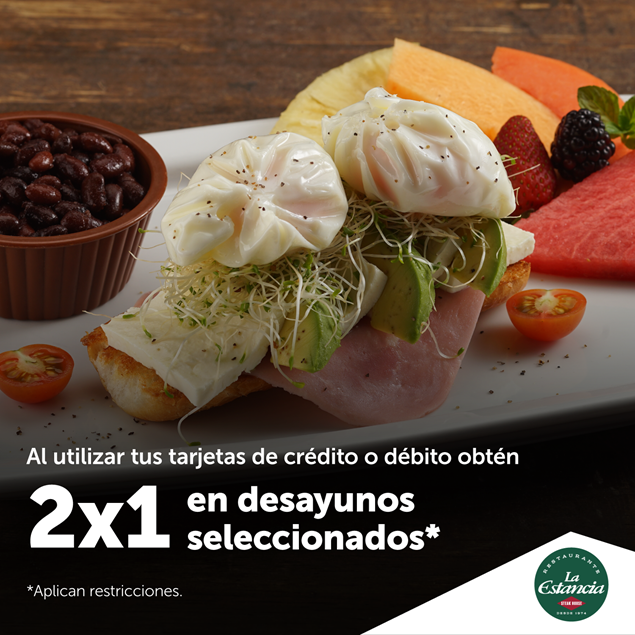 Foto de 2x1 en desayunos seleccionados en La Estancia