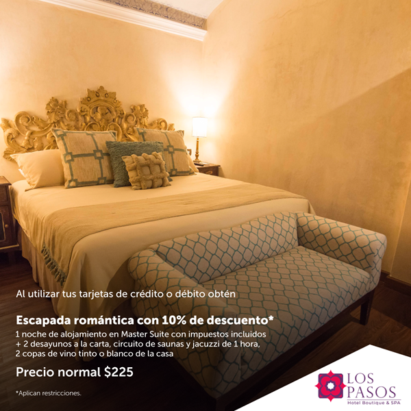 Foto de Escapada romántica con 10% de descuento en Hotel Los Pasos.