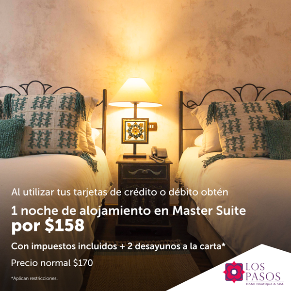 Foto de 1 noche de alojamiento en Master Suite por $158 en Hotel Los Pasos.