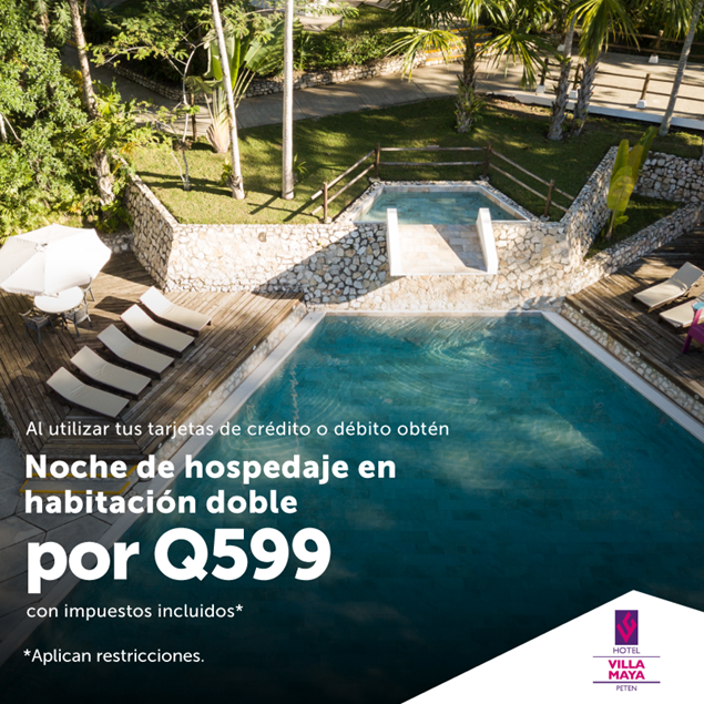Foto de NOCHE DE HOSPEDAJE EN HABITACIÓN DOBLE POR Q599 EN HOTEL Villa Maya