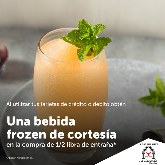 Foto de Una bebida frozen de cortesía en LA HACIENDA DEL CHEF