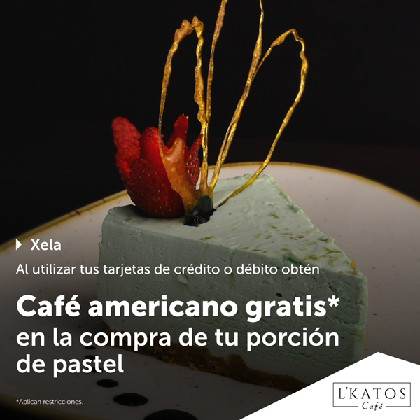 Foto de Por porción de pastel. Capuchino pequeño gratis en LKatos.