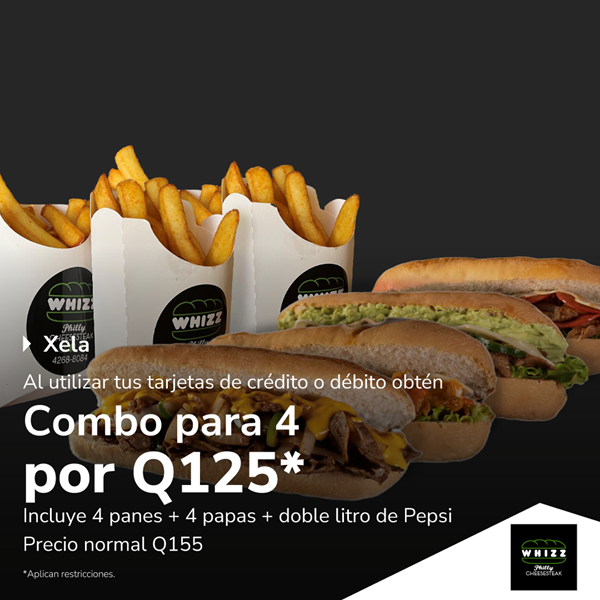 Foto de Combo para 4 por Q.125 en Whizz Philly.