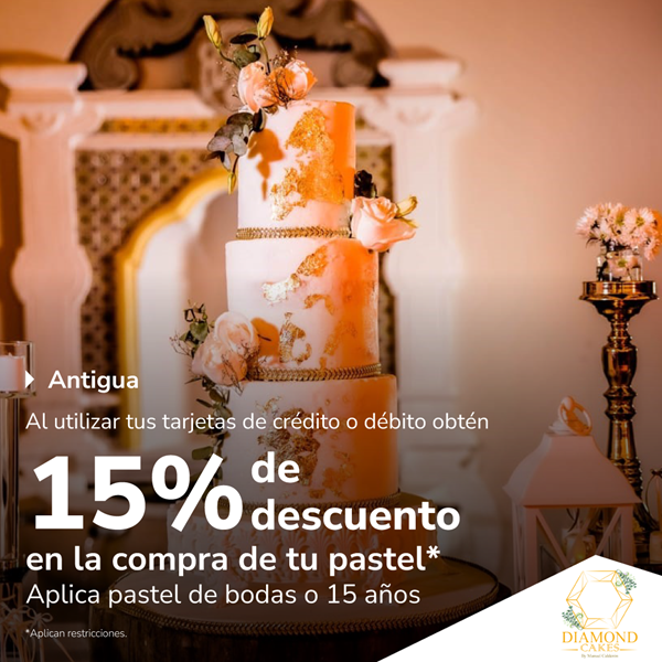 Foto de 15% de descuento al comprar tu pastel en Diamond Cakes.