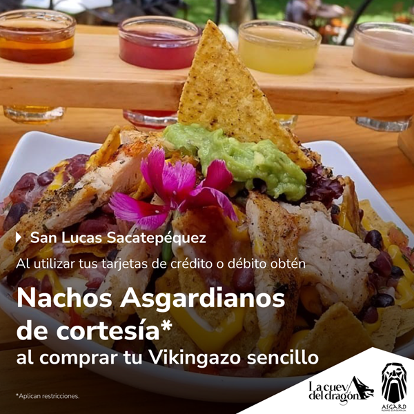 Foto de Nachos Asgardianos de cortesía en ASGARD RESORT GUATEMALA