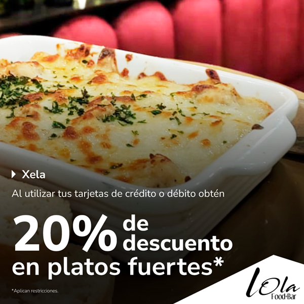 Foto de 20% de descuento en platos fuertes en LOLA FOOD + BAR