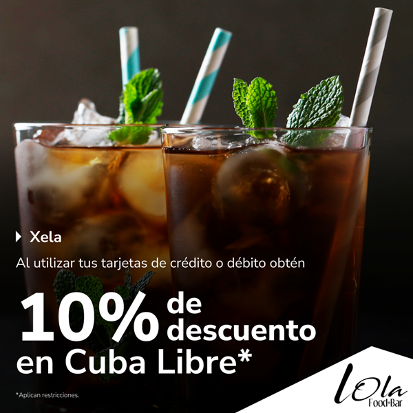 Foto de 10% de descuento en Cuba Libre en LOLA FOOD + BAR