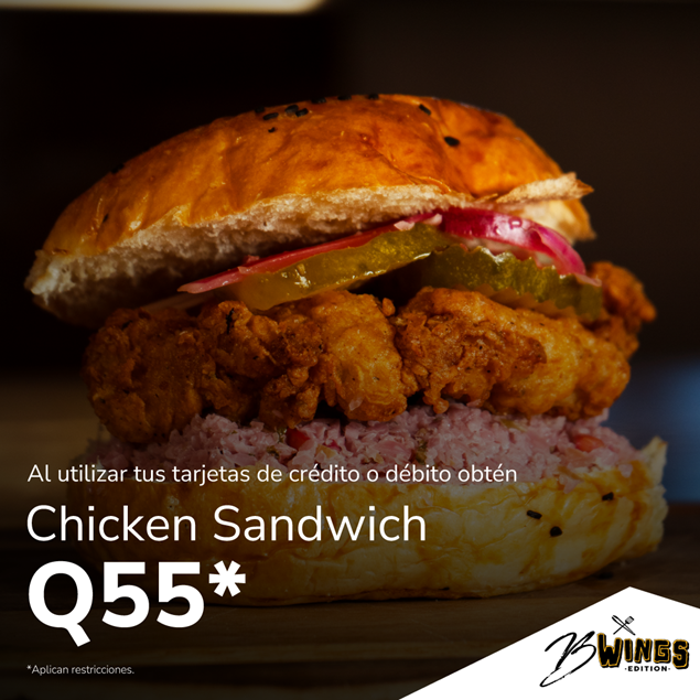 Foto de Chicken Sandwich por Q55 en BBQ Wings.