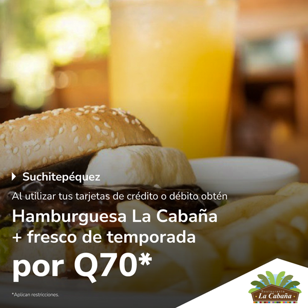 Foto de Por Q70. Hamburguesa + fresco de temporada en La Cabaña.