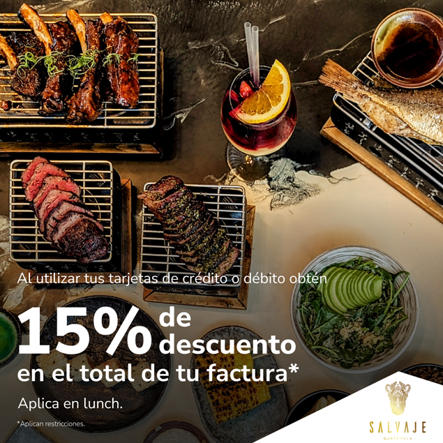 Foto de 15% de descuento en SALVAJE