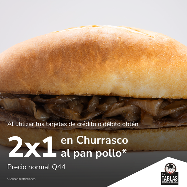Foto de 2x1 en Churrasco al pan pollo en Las Tablas.