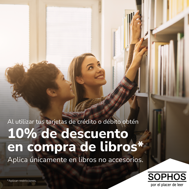 Foto de 10% de descuento en compra de libros en Sophos.