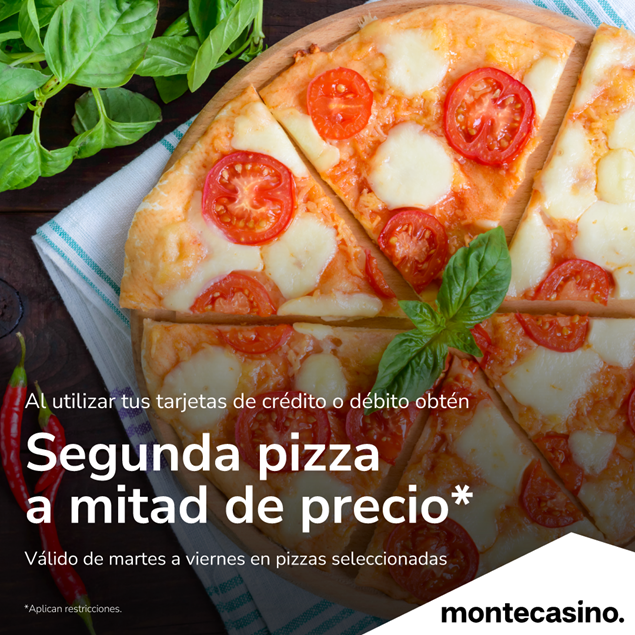 Foto de Segunda pizza a mitad de precio en Montecasino.