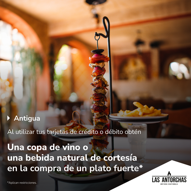 Foto de Copa de vino o bebida natural por compra de un plato fuerte en Las Antorchas.