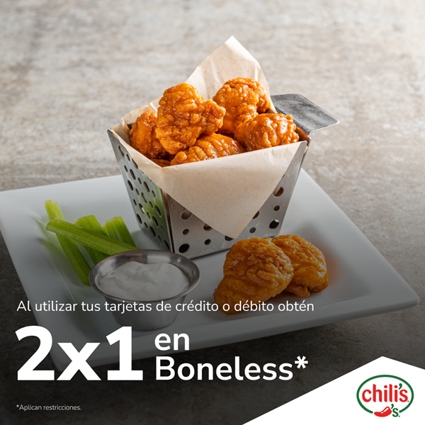 Foto de 2x1 en Boneless en Chilis.