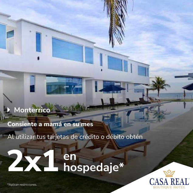 Foto de 2X1 en hospedaje en CASA REAL BOUTIQUE HOTEL