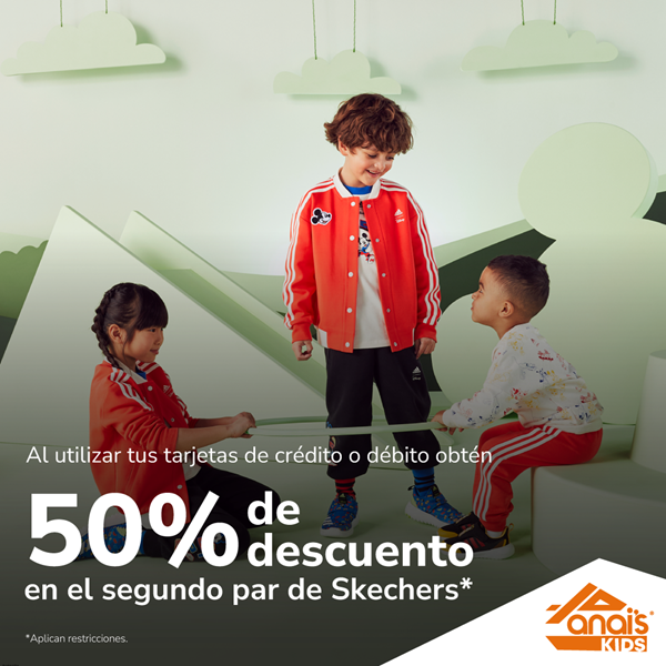 Foto de 50% de descuento en el segundo par de skechers en ANAIS KIDS