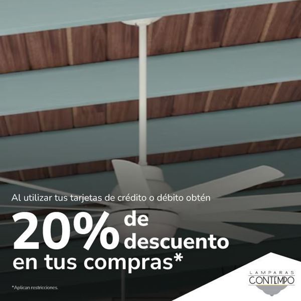 Foto de 20% de descuento en Lamparas Contempo.