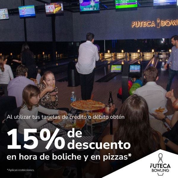 Foto de 15% de descuento en boliche y pizzas en FUTECA BOWLING