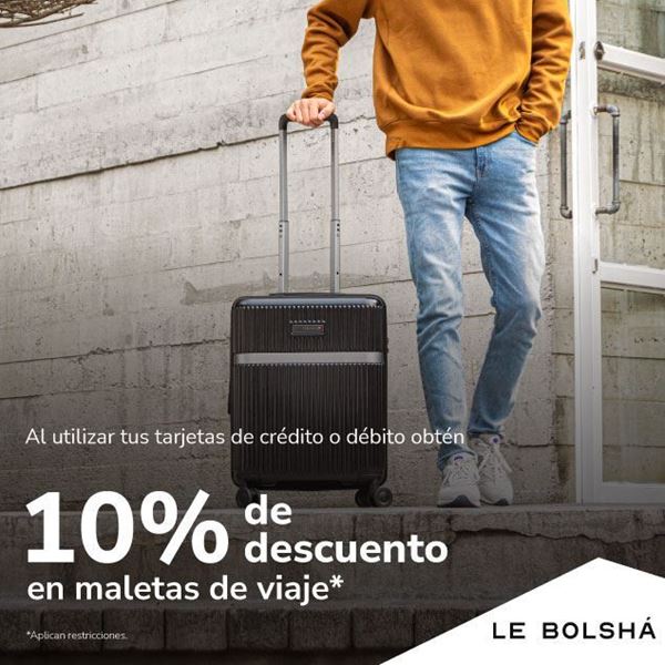 Foto de 10% de descuento en maletas de viaje en Le Bolsha