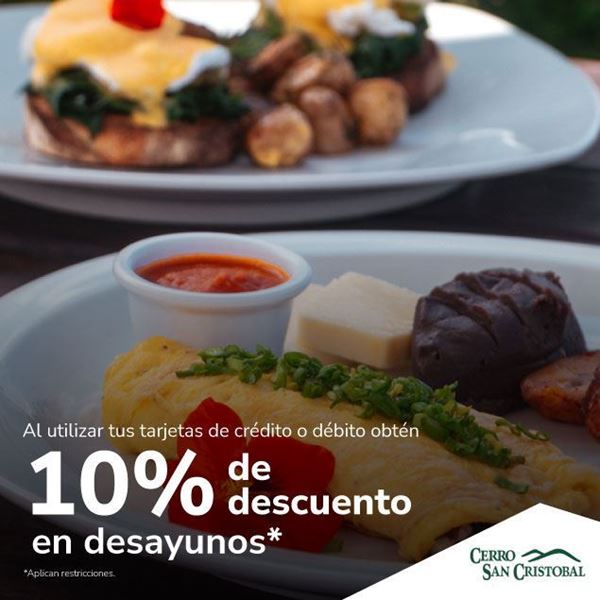 Foto de 10% de descuentos en desayunos en el CERRO SAN CRISTOBAL