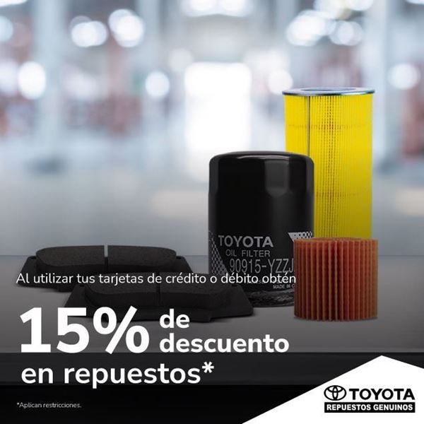 Foto de 15% de descuento en Repuestos en Toyota.