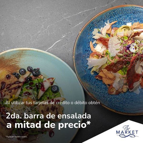 Foto de 2da barra de ensalada a mitad de precio en THE MARKET