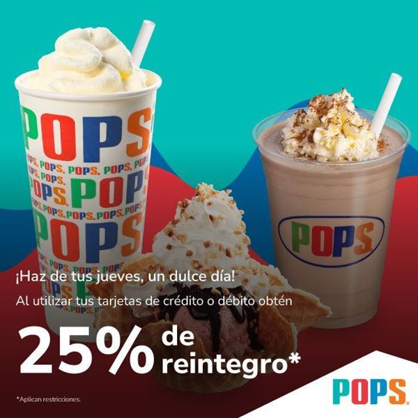 Foto de 25% de reintegro en Helados Pops