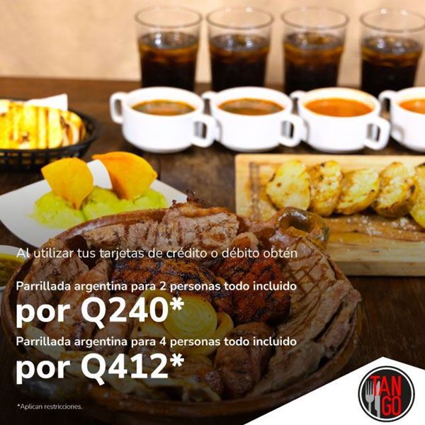 Foto de Parrillada 2 personas Q240, para 4 personas Q412 en Tango.