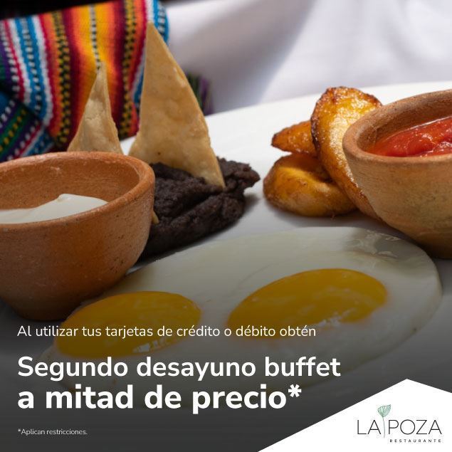 Foto de 2do. desayuno buffet a mitad de precio en La Poza