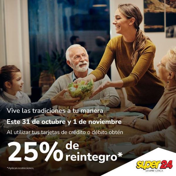 Foto de 25% de reintegro* en Super 24