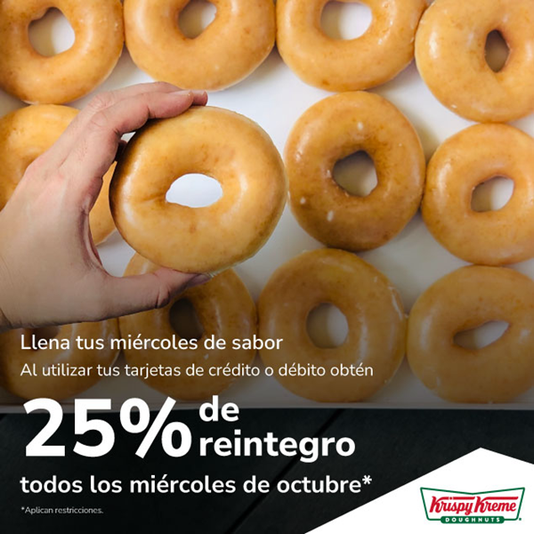 Foto de 25% de reintegro* en Krispy Kreme