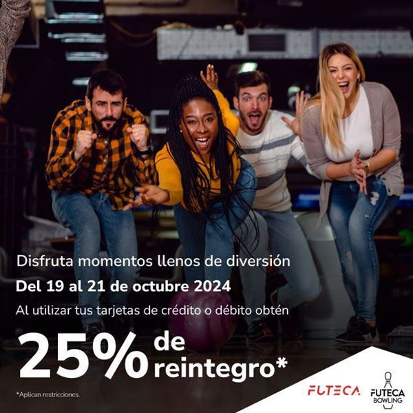 Foto de 25% de reintegro*  Futeca Bowling, Futeca Canchas