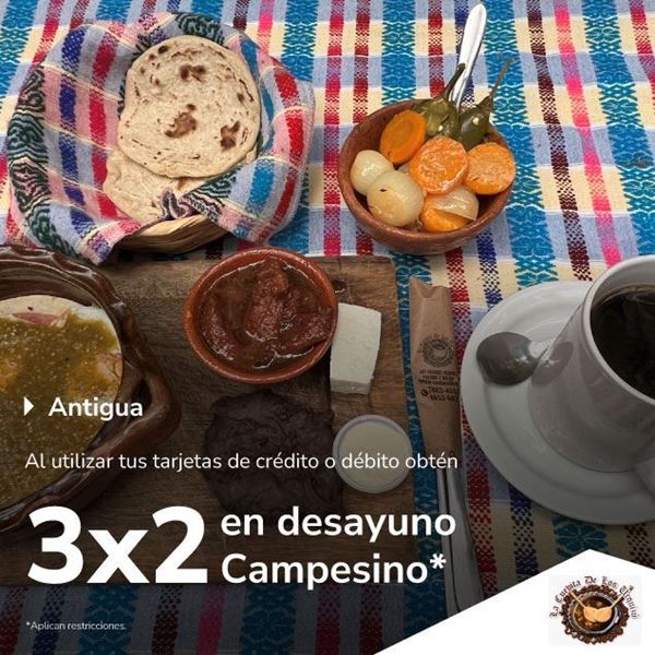 Foto de 3x2 en desayuno Campesino en La cuevita de los Urquizu.