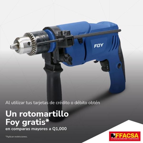 Foto de Rotomartillo Foy gratis en comparas mayores a Q1,000 en FFACSA.