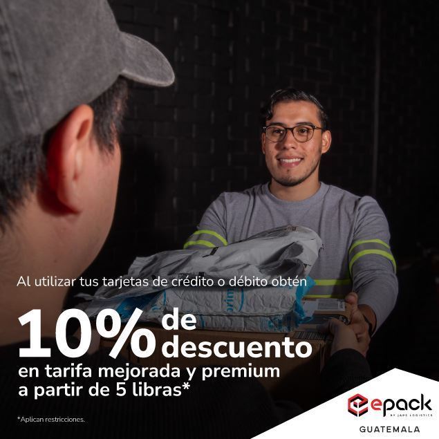 Foto de 10% de descuento en tarifa mejorada y premium a partir de 5 lbs. EPACK