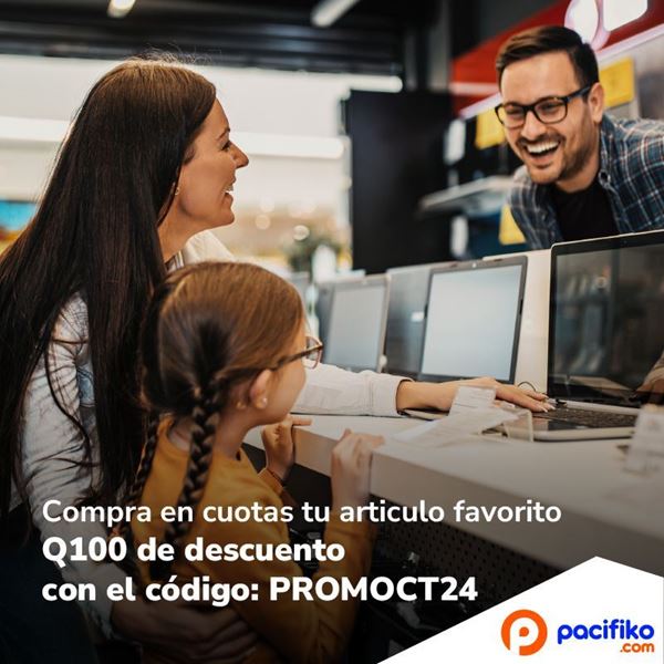 Foto de Compra en cuotas tu articulo favorito Q100 de descuento en Pacifiko.com