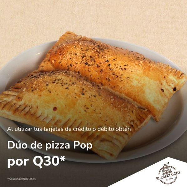 Foto de 2 pizza pop por Q30 en EL CAFETALITO