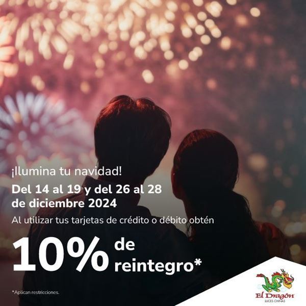 Foto de 10% de reintegro en Luces El Dragón