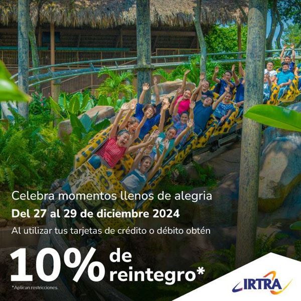 Foto de 10% de reintegro* en IRTRA