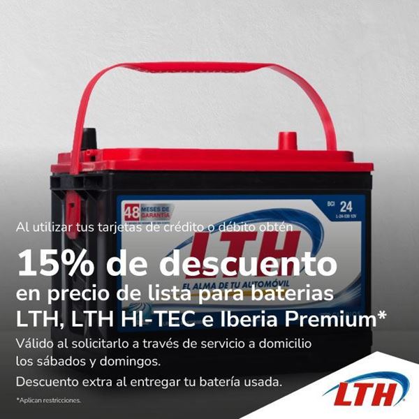 Foto de 15% de descuento LTH Baterias.