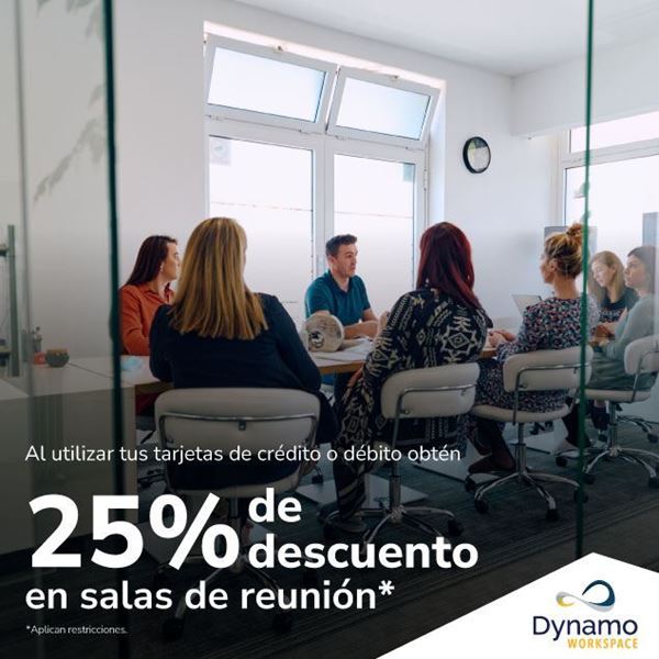 Foto de 25% de descuento en salas de reunion en Dynamo