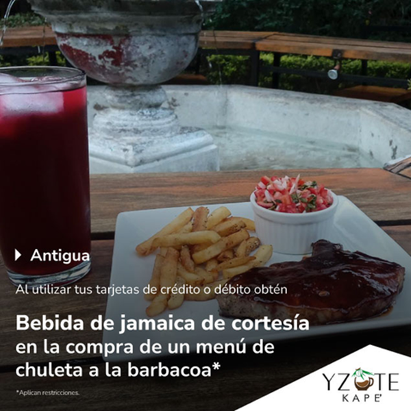 Foto de Bebida de jamaica de cortesía en Yzote